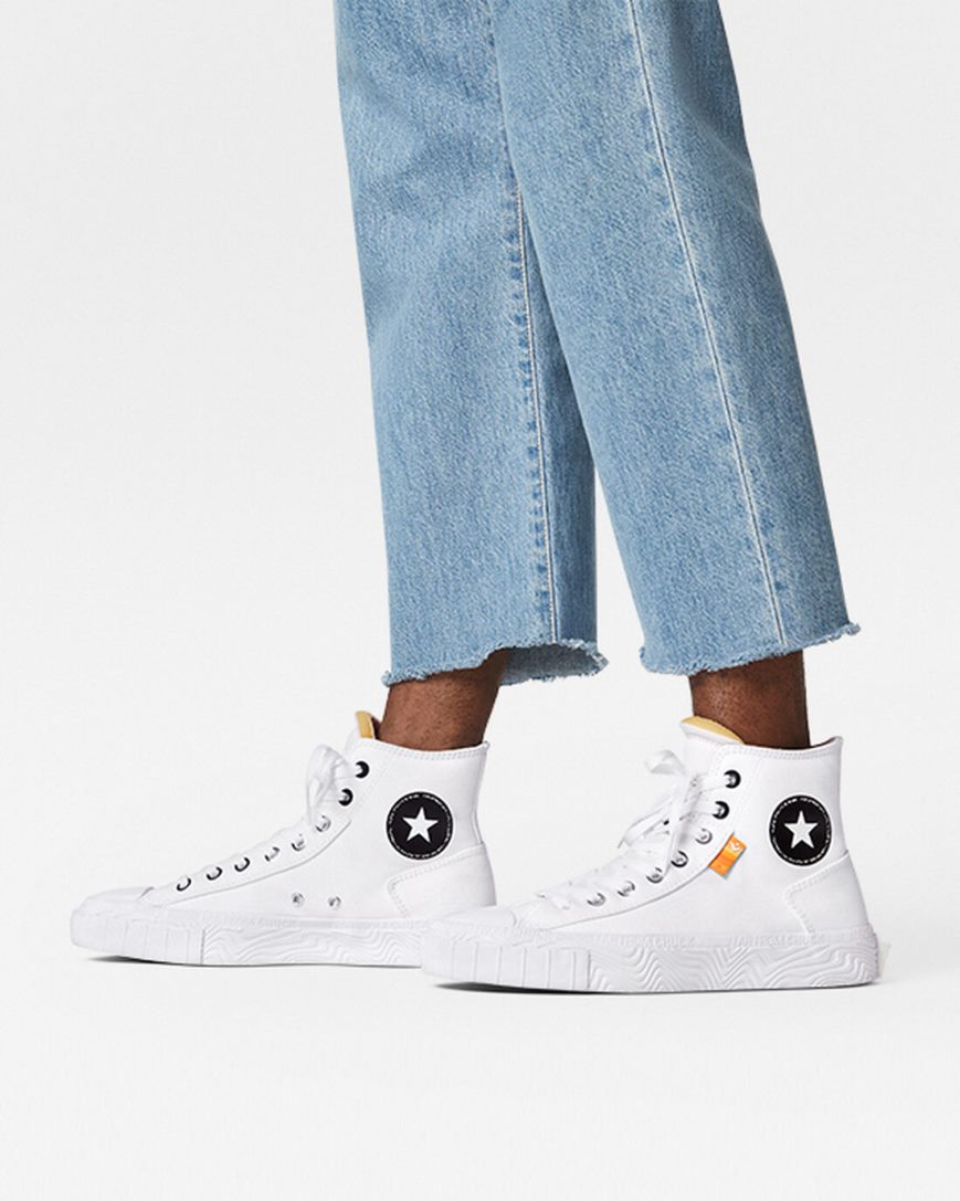 Women's Converse Chuck Taylor Alt Star Canvas High Top Shoes White / Black / White | AU 01394X